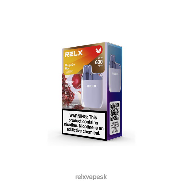 RELX Pod Cena - RELX MagicGo plus sa600 HNP48P57 hroznové jablko