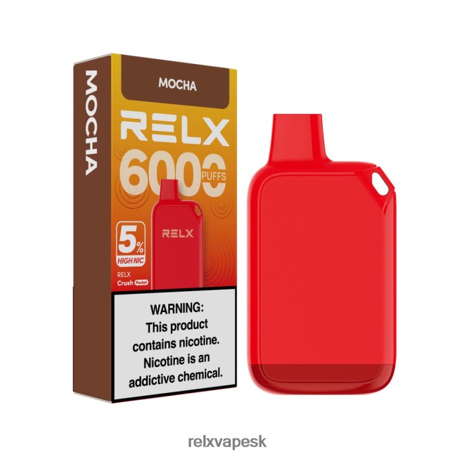 RELX SK - RELX Crush Pocket 6000 5% vysoký nik moka 6LJZRV25
