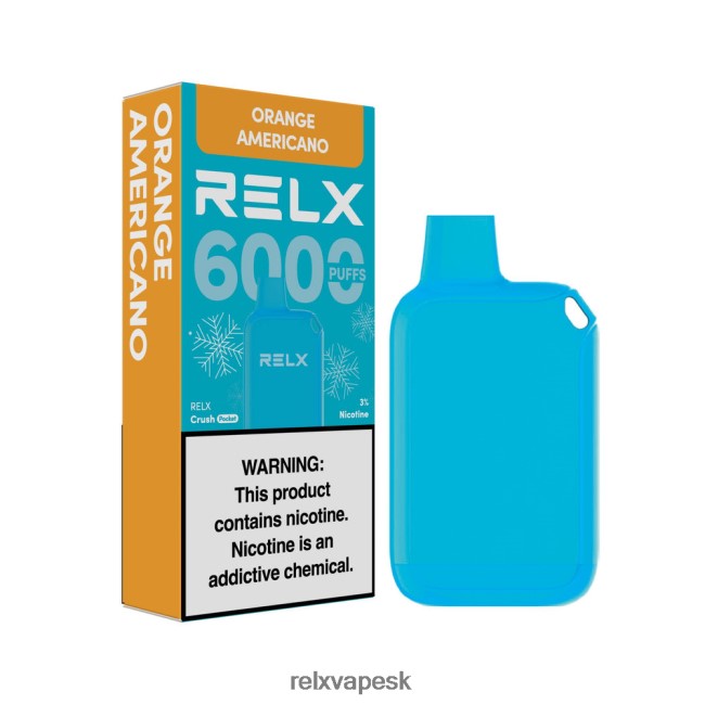RELX Vape Cena - RELX Crush Pocket 6000 ľadových oranžová americano 6LJZRV15