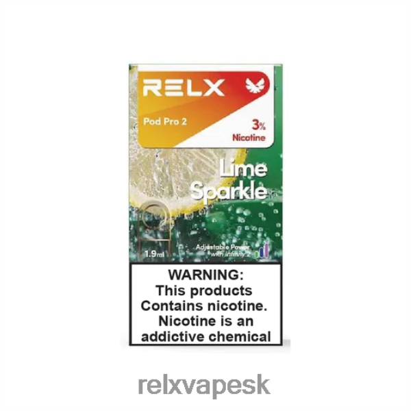 RELX Cigareta Naplne - RELX pod pro 2 - 3 strúčiky HNP48P96 vápno iskriť sprite